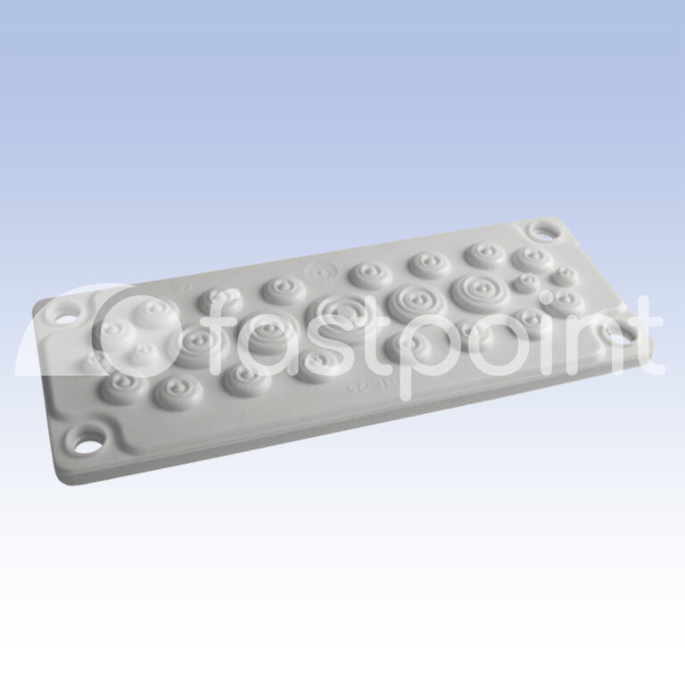 Placa con múltiples pasacables IP65