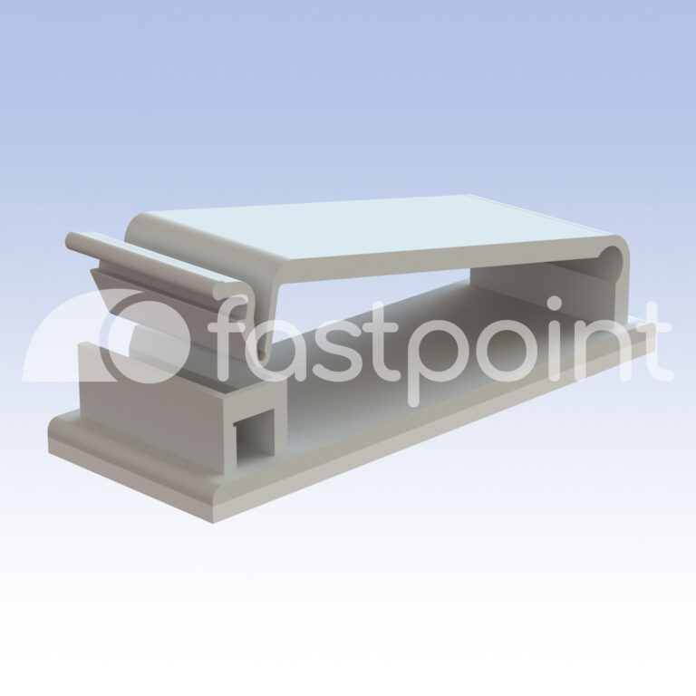Pasacables adhesivado para cable plano