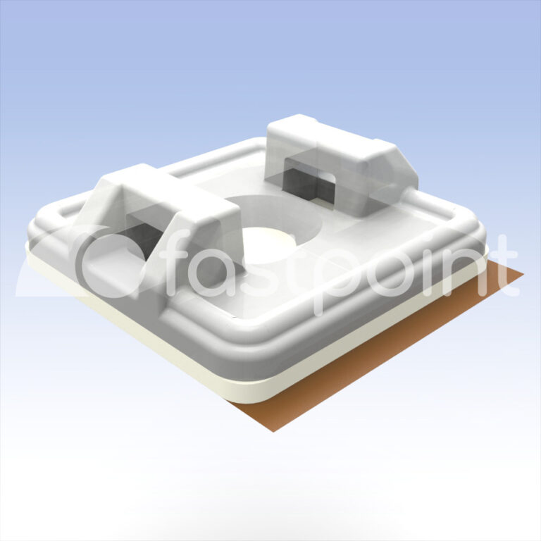 Cabezales autoadhesivos bidireccionales para bridas de cables