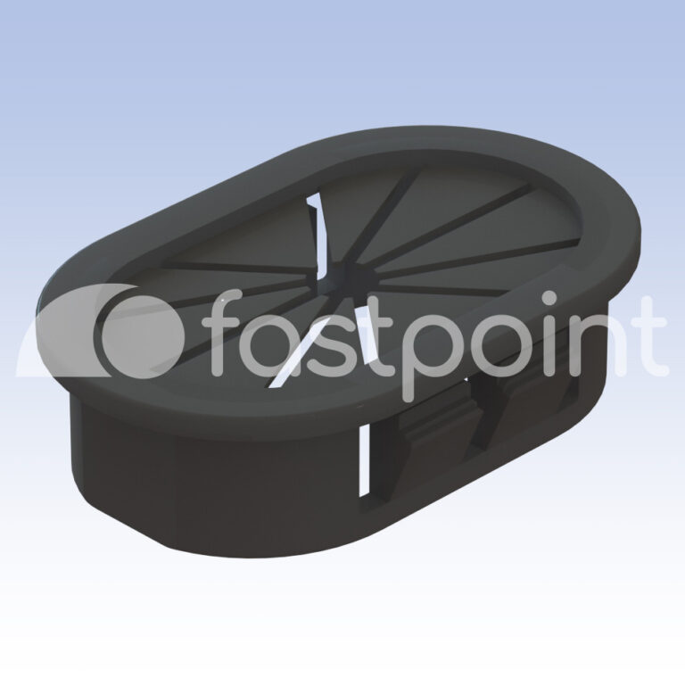 Pasacables rígido oval con membrana