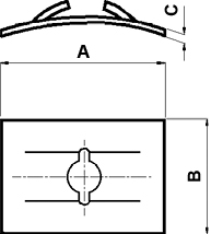 Pasacables adhesivado de inserción lateral