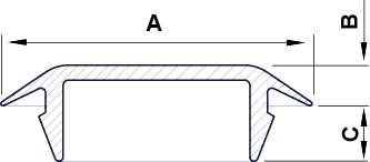 PASACABLES DE INSERCION SUPERIOR PARA ORIFICIOS DE 4.8 Y 7.8 MM Ø