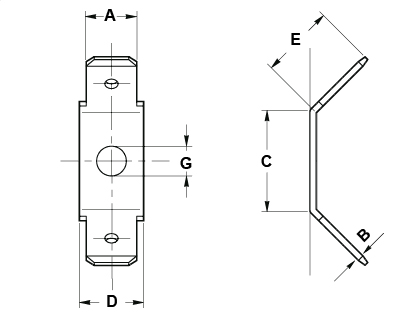 Separador de circuito impreso dual Ø 4,0