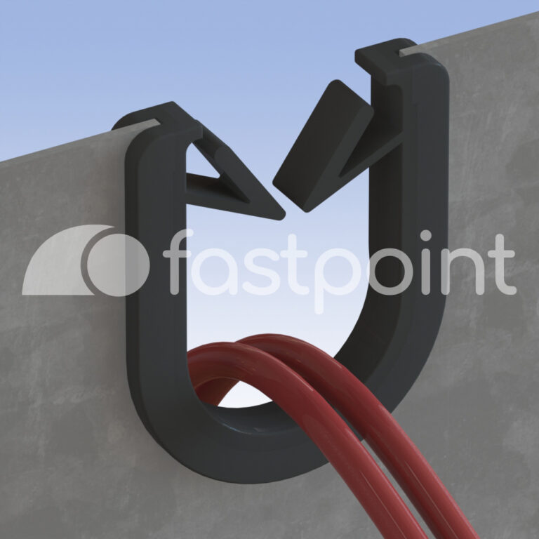 Pasacables rígido tipo "U" para cantos de chapa