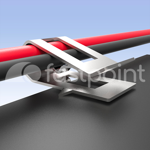 Clip para cableado 1 - 2 cables | (cada uno) Ø 5,1 - 8,3