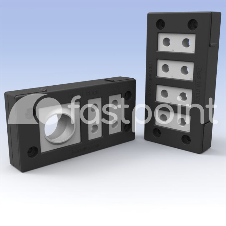 Placas divisibles a clip para cables terminados