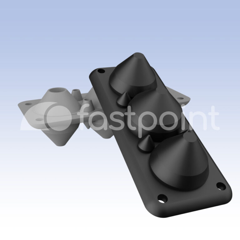 Placa con múltiples pasacables IP67