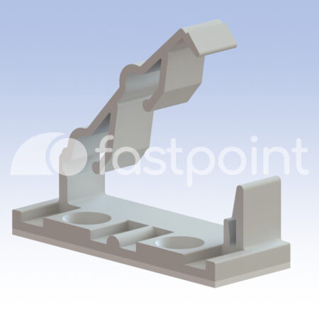 Pasacables adhesivado para cable plano