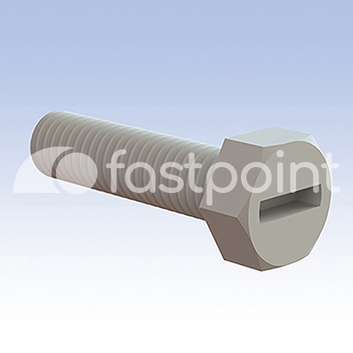 Tornillo de cabeza hexagonal y ranura