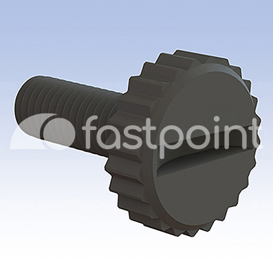 Tornillo de cabeza moleteada