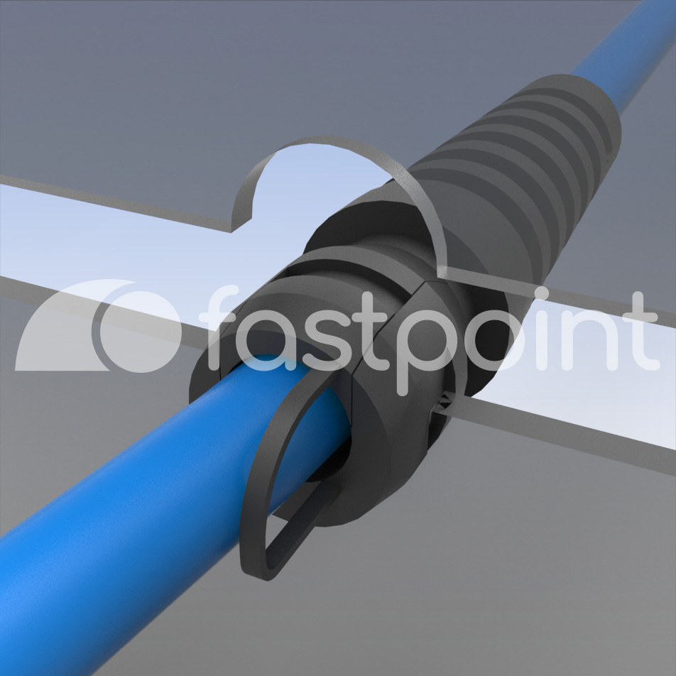 Pasacables de retención