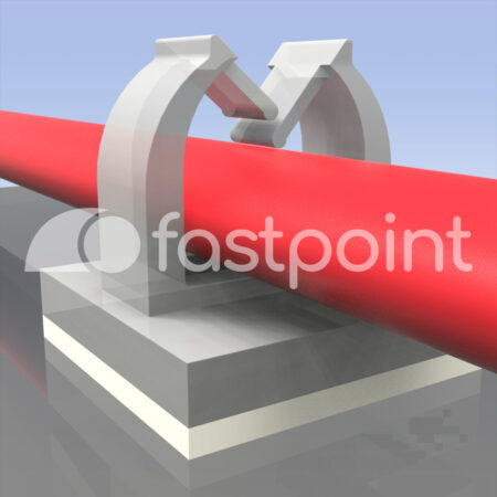 Pasacable adhesivado