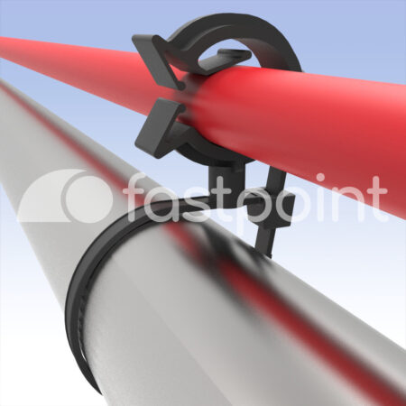 Brida con fijación a tubo mayor sección