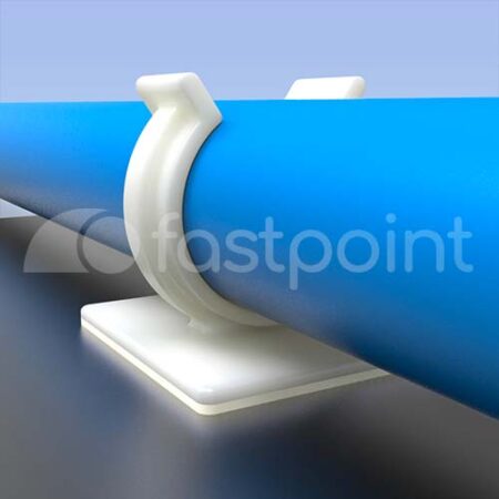 Abrazadera con base adhesiva