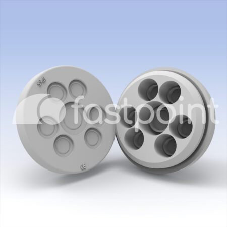 Pasacables 7 orificios snap-fit