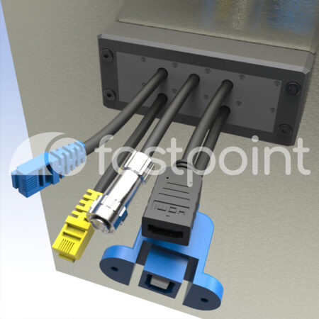 Placas divisibles para cables terminados