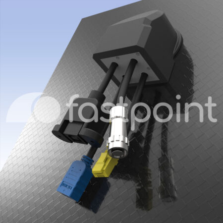 Pasacable divisible con entrada de 90°