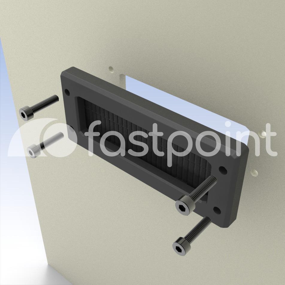 Marco pasacables con cepillo - Imagen 3