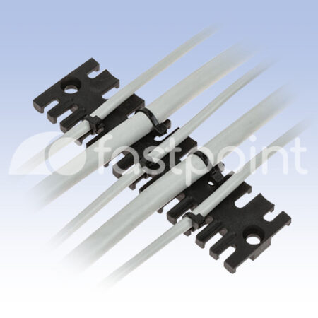 Guía de cables anti-tirón con fijación por tornillo m4