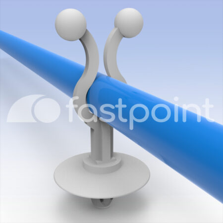 Abrazadera con anclaje