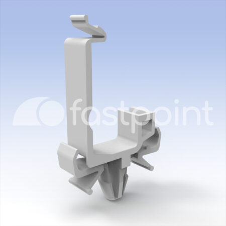 Abrazadera para cables con cierre por clip