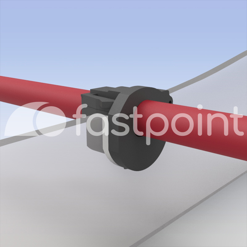 Abrazaderas planas de conexión rápida con premontaje de cables