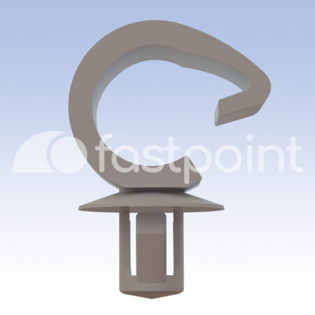 Pasacables de inserción lateral y orificio de ø 6,5 mm