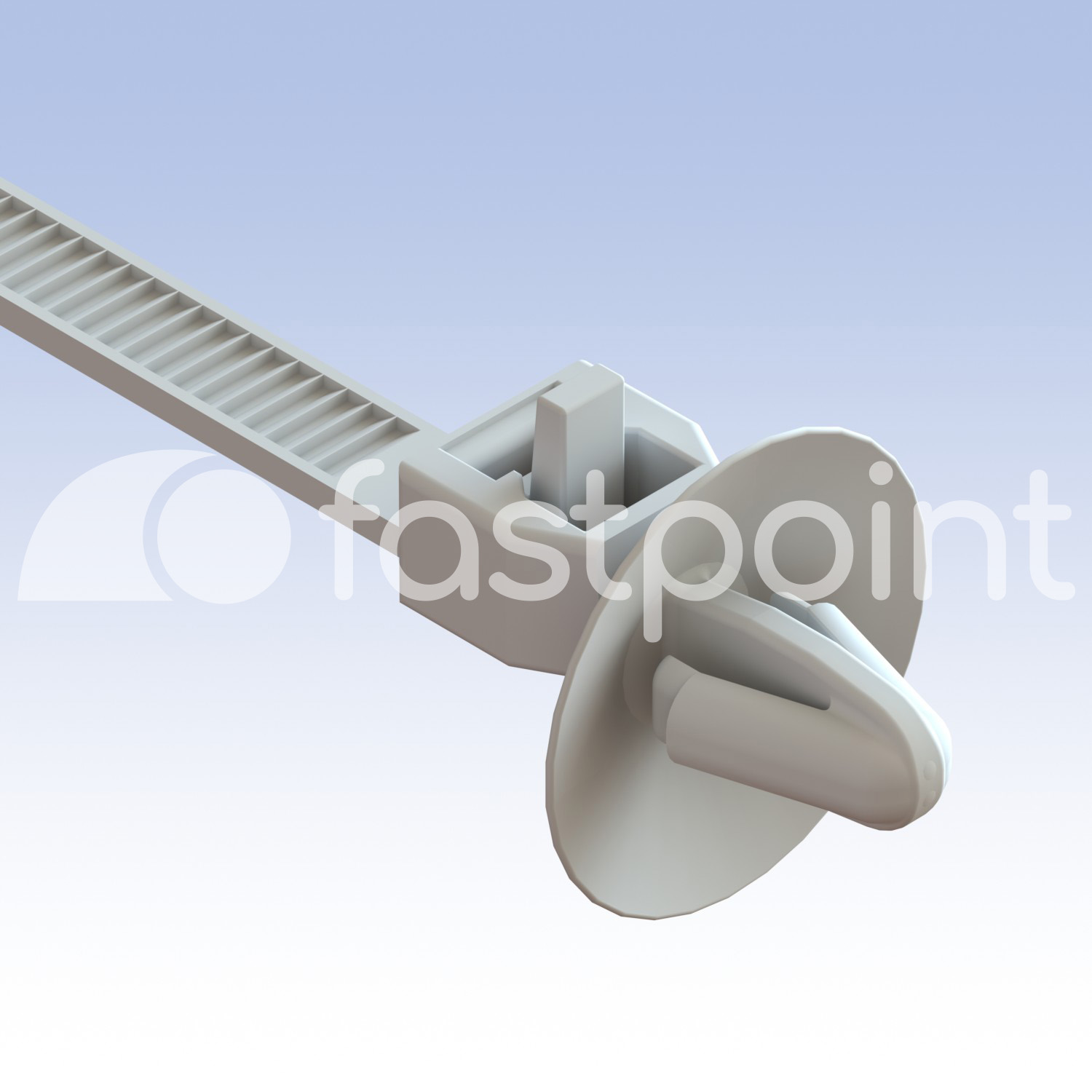 Brida reutilizable con anclaje y sombrero