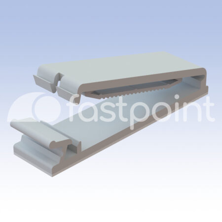 Pasacables adhesivado para cable plano