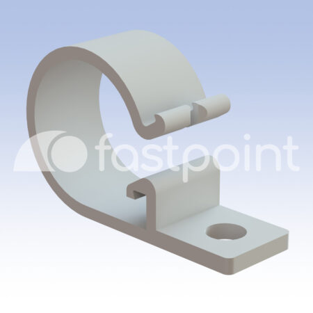 Clip atornillable con cierre