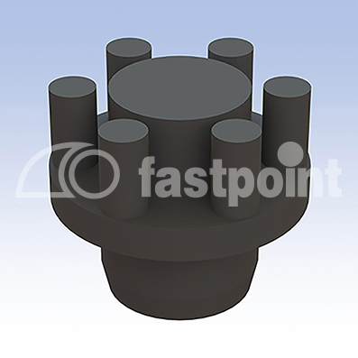 Pata amortiguadora de PVC