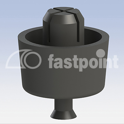 Pata de fijación rápida con remache