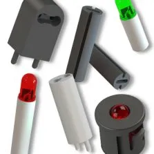 Separadores de led y guías de luz de led